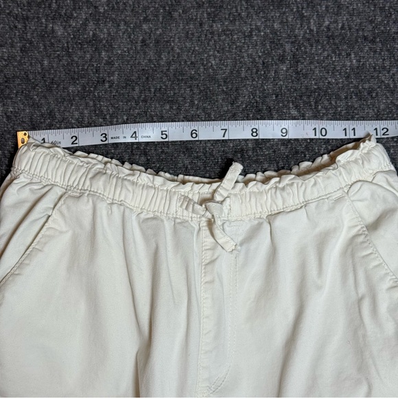 H&M Parachute Cargo Pants Size Youth 14 off White Baggy Leg Drawstring - Picture 4 of 8